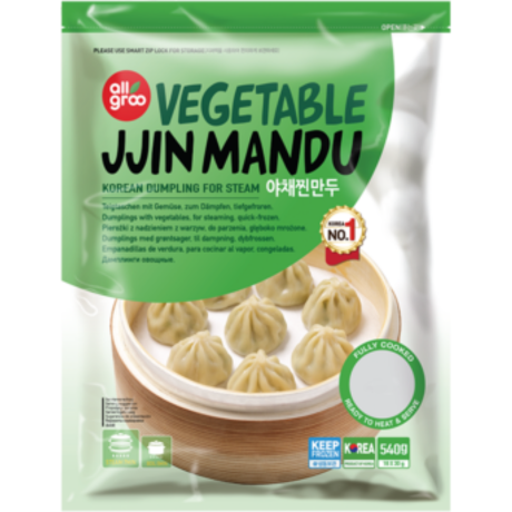 Dumpling mit Gemüse, zum Dämpfen, Jjin Mandu