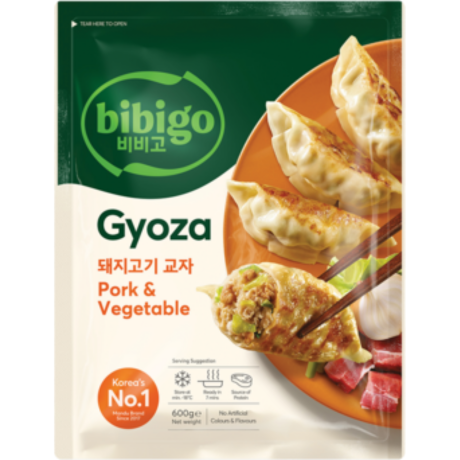 Dumpling mit Schwein und Gemüse, Gyoza Mandu, zum Braten und Frittieren