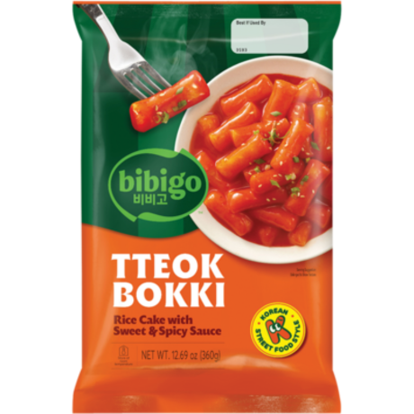 BIBIGO Korea Tteokbokki, Reiskuchen mit Sweet & Spicy Sauce