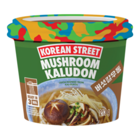 KOREAN STREET Korea Instant-Cup-Nudeln, Kaludon Mushroom