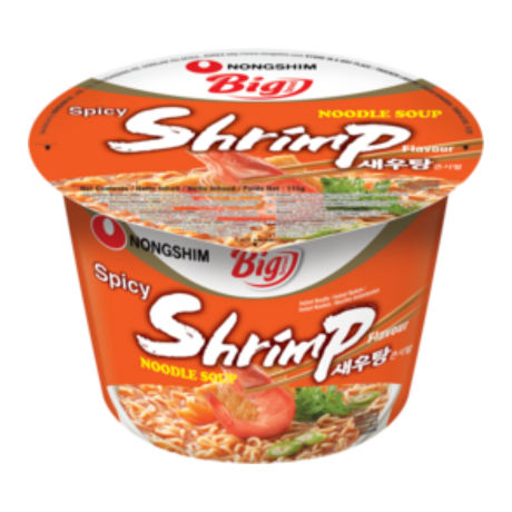 NONGSHIM Korea Instant-Cup-Nudeln, Shrimp, Big Bowl