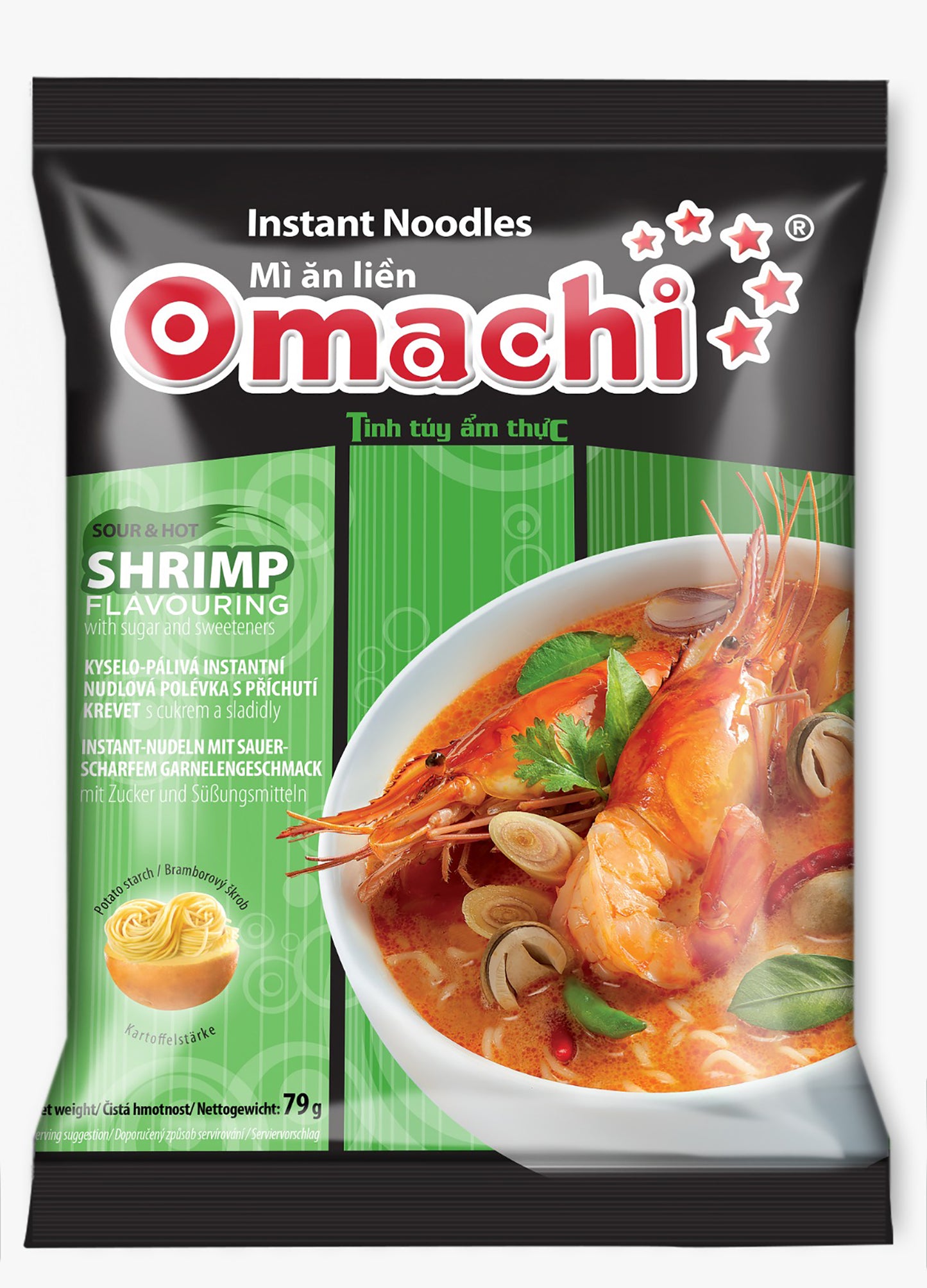 Omachi Instant-Nudeln mit Garnele-Geschmack