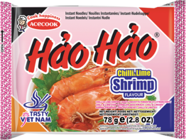 HAO HAO Vietnam Instantnudeln, Shrimp, Chili und Lime