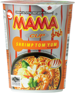 MAMA Thailand Instant-Cup-Nudeln, Shrimps Tom Yum