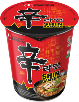 NONGSHIM Korea Instant-Cup-Nudeln, scharf, (Shin Ramen)