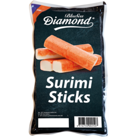Surimi-Sticks, Fischzubereitung, aus Fischmuskeleiweiss 250g