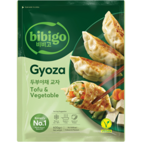 Dumpling mit Tofu und Gemüse, Gyoza, vegan