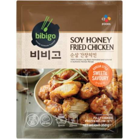 Korean Style Fried Chicken, mit Sojasauce und Honig
