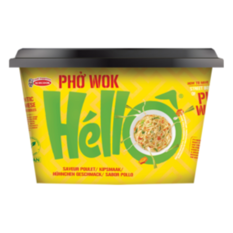 HELLO PHO WOK Vietnam Instantreisnudeln, Huhn
