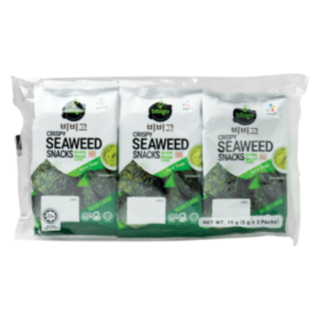 Seetang Snack mit Wasabi