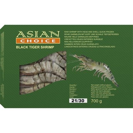 ASIAN CHOICE  Black Tiger Garnele HOSO 21/30